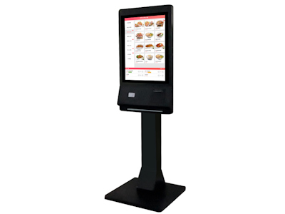 27 Inch Touch Screen Payment Kiosks Floor Mount Pos Machine Digital Signage Display Self Service Ordering Kiosk Indoor